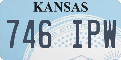 KS license plate 746IPW