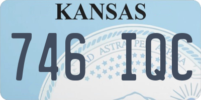 KS license plate 746IQC
