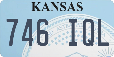 KS license plate 746IQL