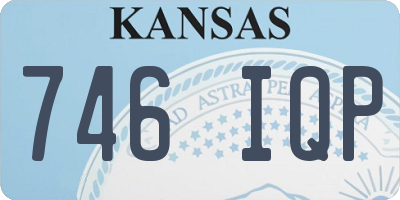 KS license plate 746IQP