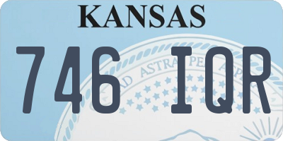 KS license plate 746IQR