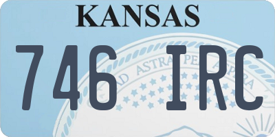KS license plate 746IRC