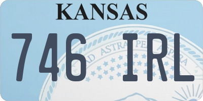 KS license plate 746IRL