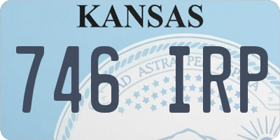 KS license plate 746IRP