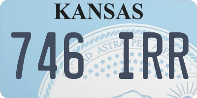 KS license plate 746IRR