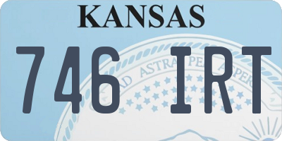 KS license plate 746IRT