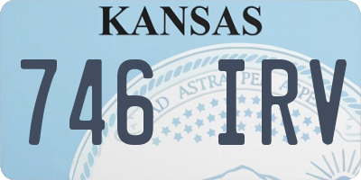 KS license plate 746IRV