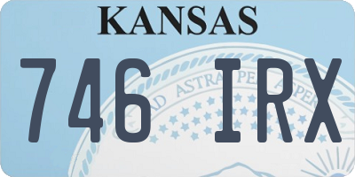 KS license plate 746IRX