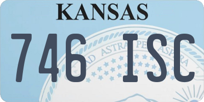 KS license plate 746ISC