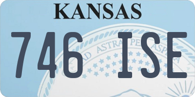 KS license plate 746ISE
