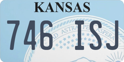 KS license plate 746ISJ