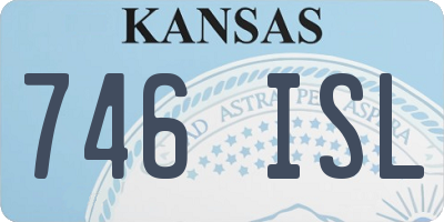 KS license plate 746ISL