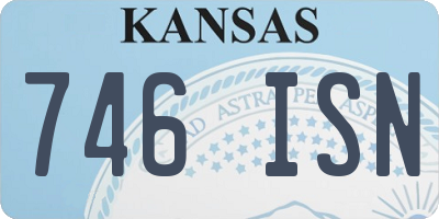 KS license plate 746ISN