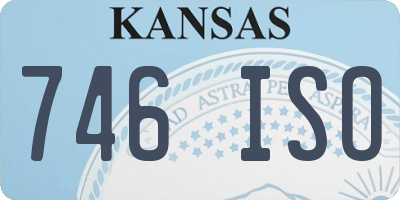 KS license plate 746ISO