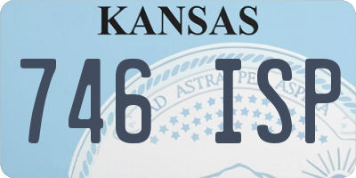 KS license plate 746ISP