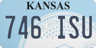 KS license plate 746ISU