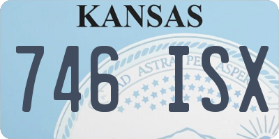 KS license plate 746ISX