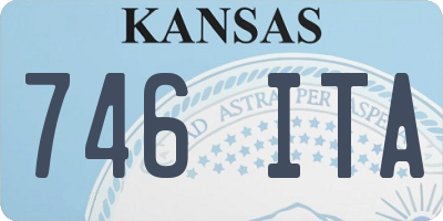 KS license plate 746ITA