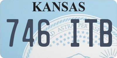 KS license plate 746ITB