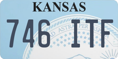 KS license plate 746ITF