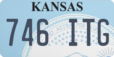 KS license plate 746ITG