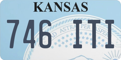 KS license plate 746ITI