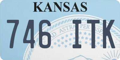 KS license plate 746ITK