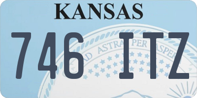 KS license plate 746ITZ