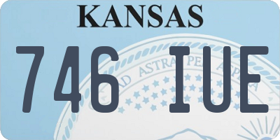 KS license plate 746IUE