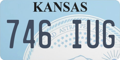 KS license plate 746IUG
