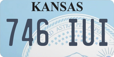 KS license plate 746IUI