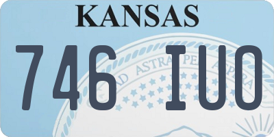 KS license plate 746IUO