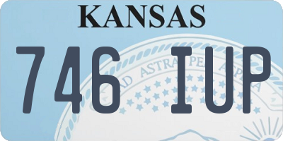 KS license plate 746IUP