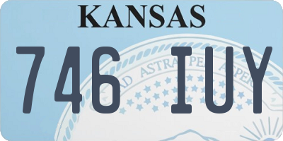 KS license plate 746IUY