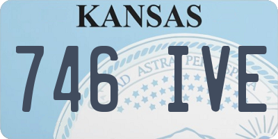 KS license plate 746IVE