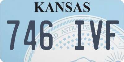 KS license plate 746IVF