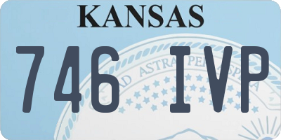 KS license plate 746IVP