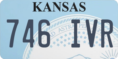 KS license plate 746IVR