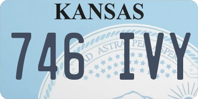 KS license plate 746IVY