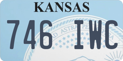 KS license plate 746IWC