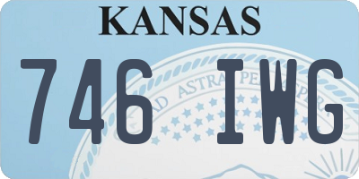 KS license plate 746IWG