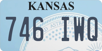 KS license plate 746IWQ
