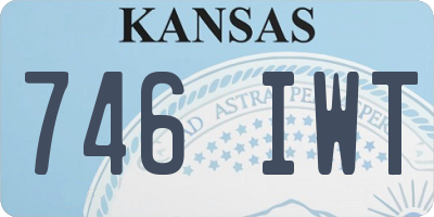 KS license plate 746IWT