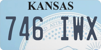 KS license plate 746IWX