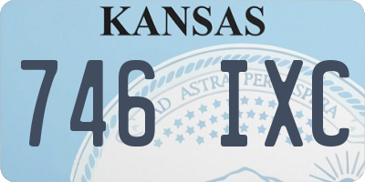 KS license plate 746IXC