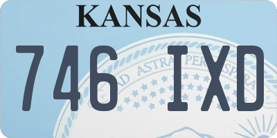 KS license plate 746IXD