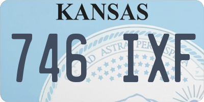 KS license plate 746IXF