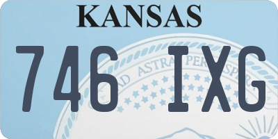 KS license plate 746IXG