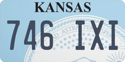 KS license plate 746IXI
