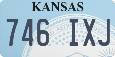KS license plate 746IXJ